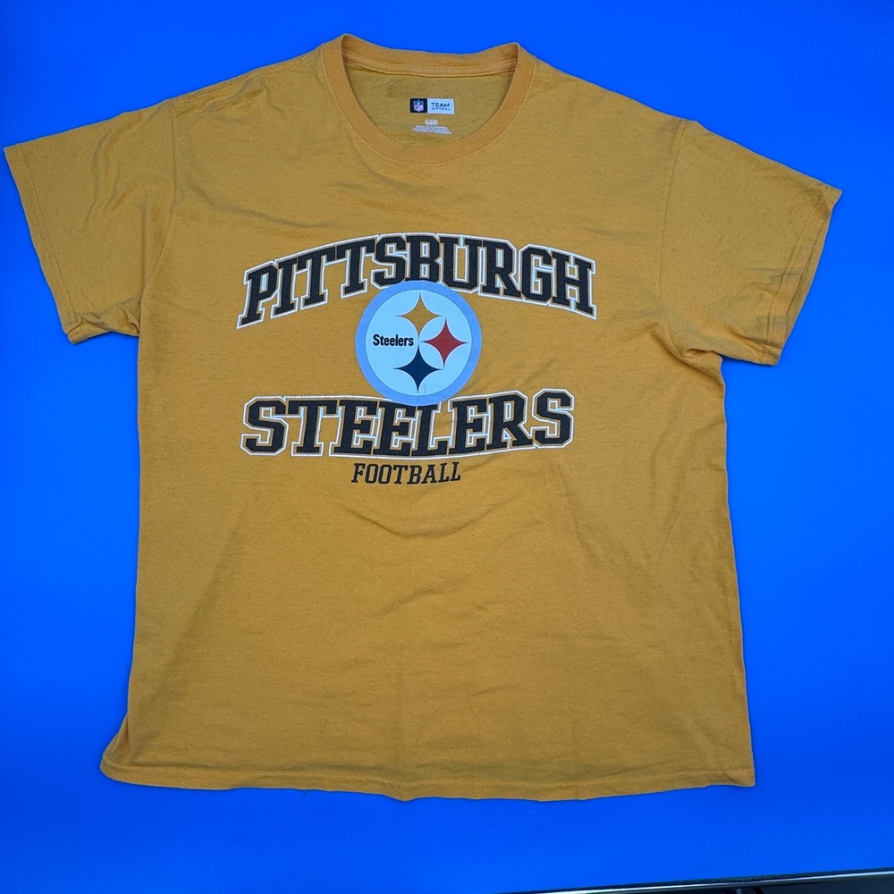 Mens Pittsburgh Steelers‎ Football Team Apparel T Shirt Size L G